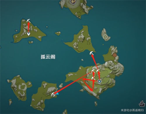 原神3.3璃月石珀采集路线图