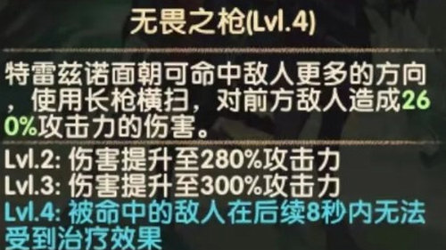 剑与远征特雷兹诺强度属性介绍